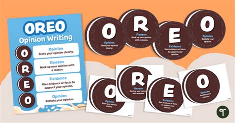 Oreo Opinion Writing Poster Teach Starter