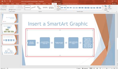 Insert Smartart Powerpoint Graphics In Easy Steps