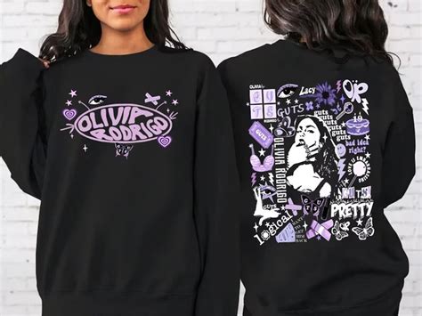 Olivia Rodrigo Hoodie Guts World Tour 2024 Sweatshirt Guts Etsy