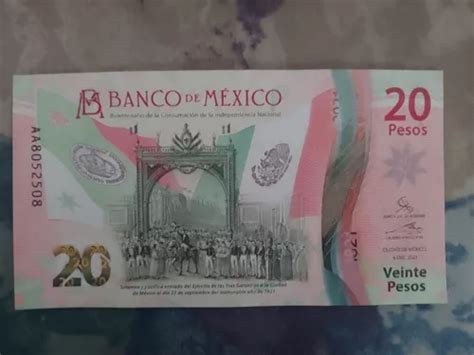 Billete Pesos Bicentenario De La Independencia Palindromo En Venta