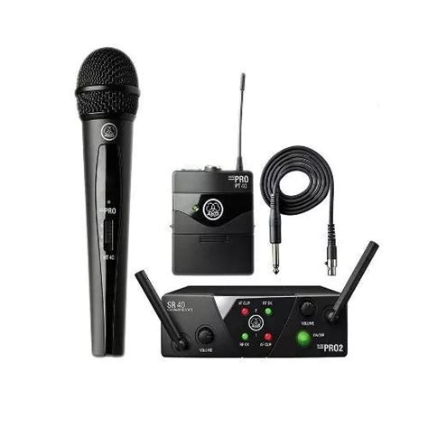 Micrófono AKG WMS40 Mini Dual Vocal Instrument Set dinámico cardioide