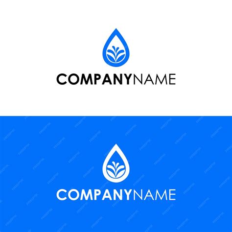 Premium Vector | Drops elegant vector logo template natural mineral ...