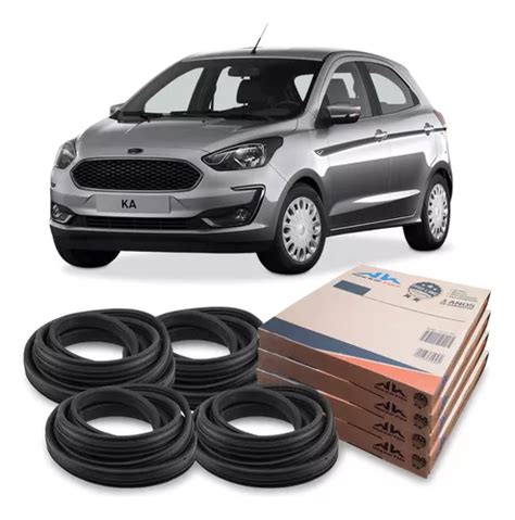 Kit 4 Borrachas De Porta Ford Ka 2018 2019 2020 2021 2022