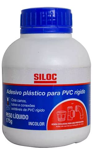 Cola Plástica Para Tubo De Pvc Rigido 175g Siloc MercadoLivre