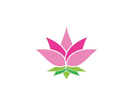 Lotus Symbol Vector Icon Illustration Summer Isolated Concept Vector