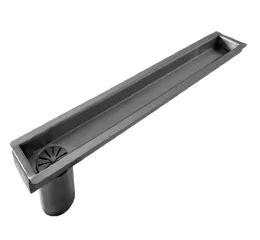 Ralo Linear Oculto Sifonado 60 cm x 6 cm Saída Lateral M1nox