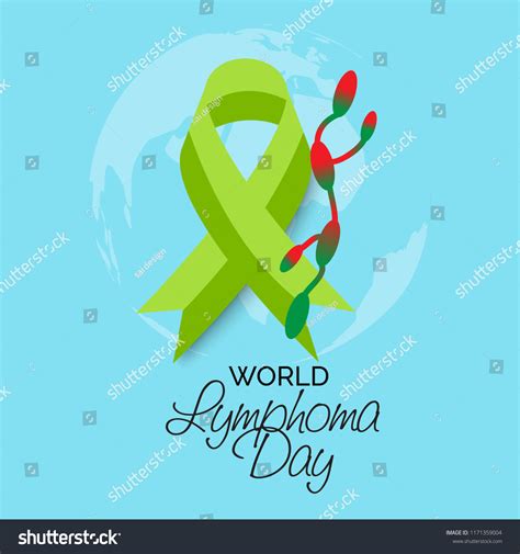 Vector Illustration Background World Lymphoma Awareness Stock Vector