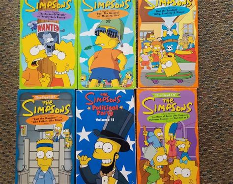 The Simpsons VHS Lot - Etsy