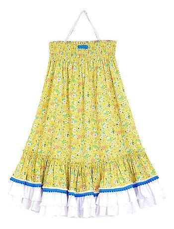 Robe fille manches longues découvrez nos modèles jaune Kiabi