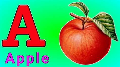 A For Apple B For Ball Alphabets In English List Of Alphabets Abcd