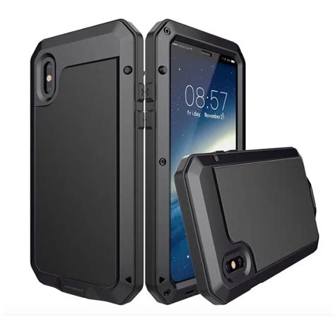 Pcs Waterproof Shockproof Aluminium Gorilla Glass Metal Cover Case