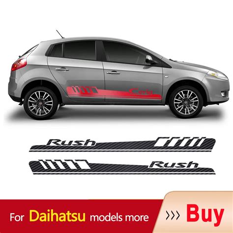 Car Side Stickers Body Stripes Vinyl Decal For Daihatsu Feroza Luxio