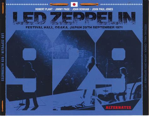 Led Zeppelin 929 Alternates 6CD Live At Festival Hall Osaka