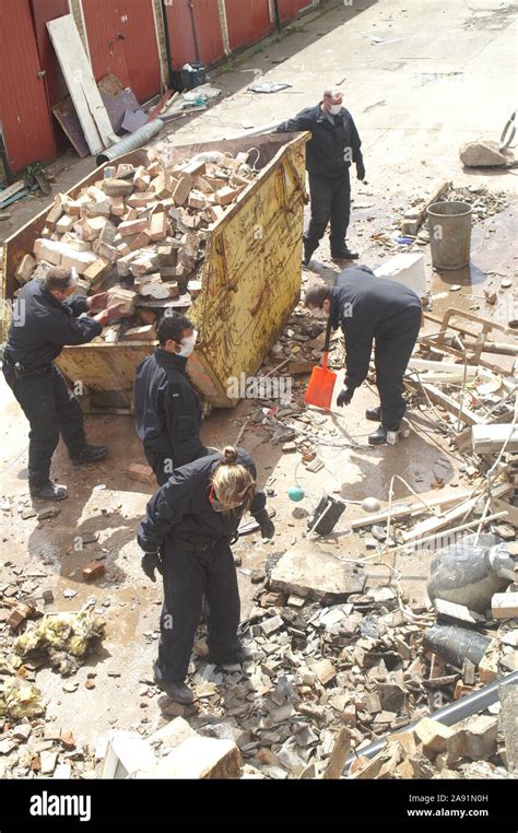 Crime Scene Investigators At Incident Stock Photo Alamy