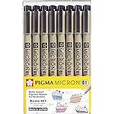 Pct Black Sakura Pigma Micron Pen Black Felt Tip Artist