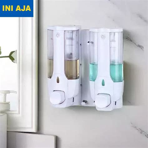 Jual Dispenser Tempat Sabun Cair Dan Sampo Tabung Warna Putih