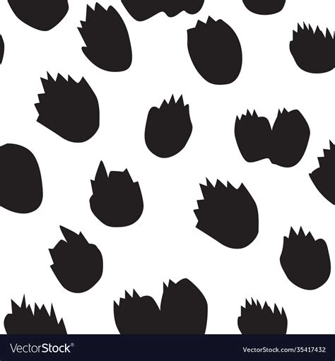 Cheetah skin seamless pattern round spots Vector Image