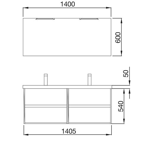 Conjunto mueble de baño NOJA 1400 ROBLE ETERNITY Lavabo Espejo