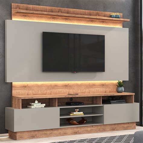 Rack Painel para Tv até 75 Polegadas 2 Gavetas Solanum nude