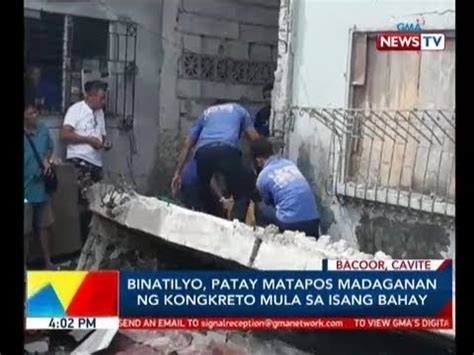 BP Binatilyo Patay Matapos Madaganan Ng Kongkreto Mula Sa Isang Bahay