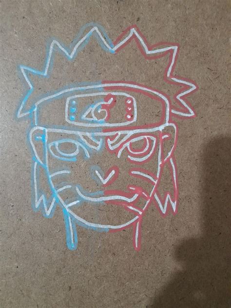 My Posca Pen Drawing Of Naruto Neon Effect Fandom Atelier Yuwa Ciao Jp