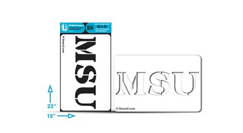 Msu Multi Purpose Mouoos 501 U Stencil A Stencil Universe