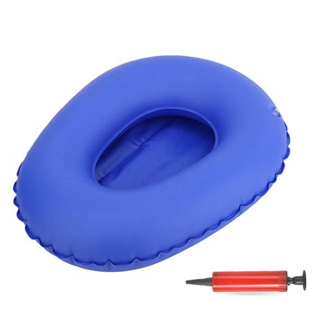 Ashata Eboxer 1 Washable Portable Air Inflation Bedpan Blue Bed Pan