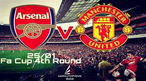 Link Live Score Arsenal Vs Manchester United Putaran Keempat Piala Fa