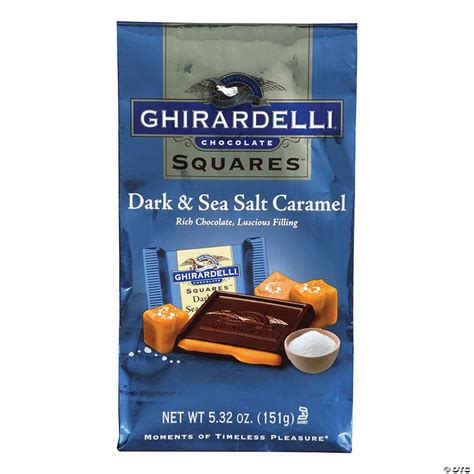 Ghirardelli Chocolate Squares Dark Sea Salt Caramel Oz Bag