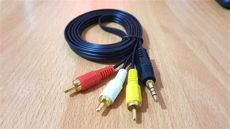 Jual KABEL JACK 3 5MM TO RCA 3 MALE MERAH PUTIH KUNING CABLE RCA 1 KE