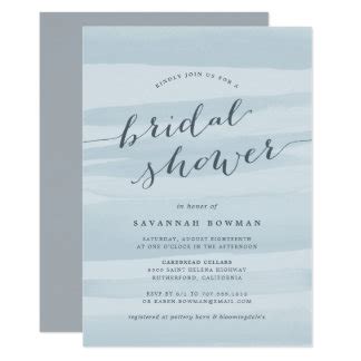 Something Blue Bridal Shower Invitations & Announcements | Zazzle