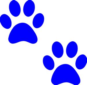 Blue Paw Print Logo - ClipArt Best