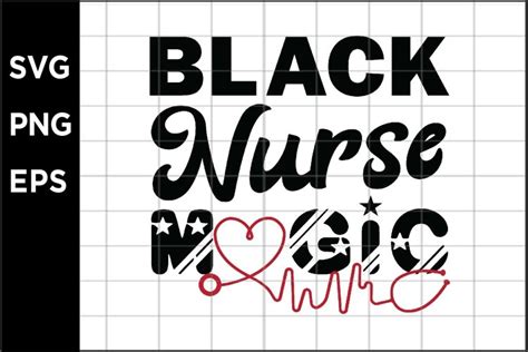 Black Nurse Magic Svg