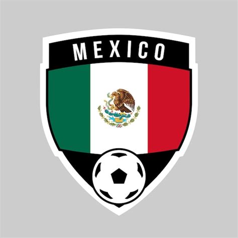 Premium Vector Mexico Shield Team Badge For Football Tournament