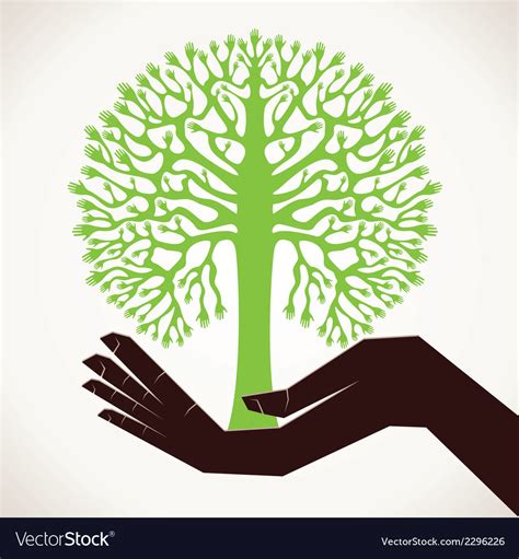 Save tree concept stock Royalty Free Vector Image