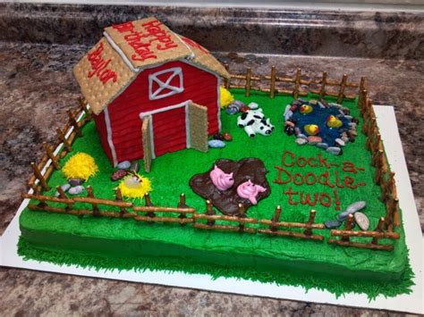 Barnyard Birthday Cake