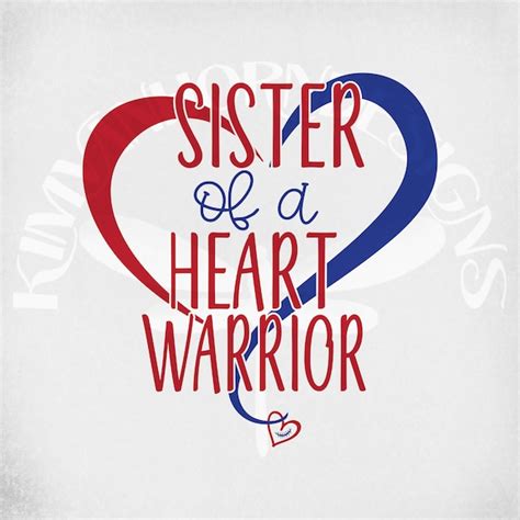 Sister Of A Warrior Svg Etsy