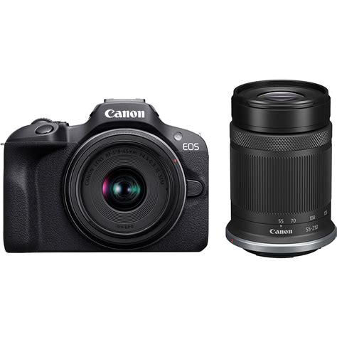 Canon EOS R100 Mirrorless Camera With 18 45mm And 6052C022 B H