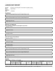 Pp Lab Report Blood Pdf LABORATORY REPORT Activity Hematocrit And