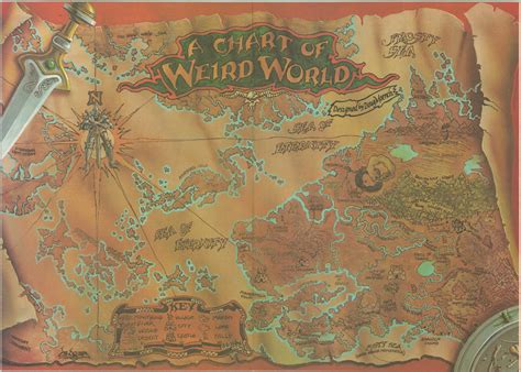 A Chart of Weird World | Curtis Wright Maps