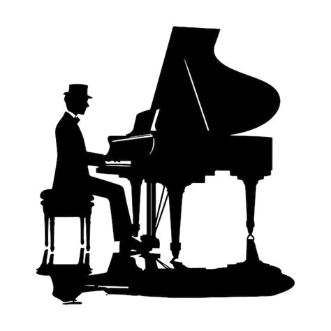 Premium Photo Piano Silhouette Vector Illustration