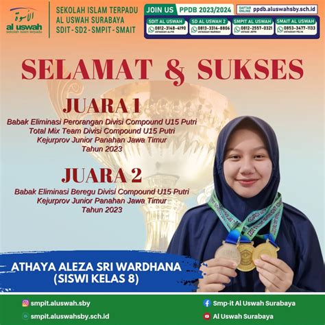 Athaya Aleza Siswi Smpit Al Uswah Raih Tiga Juara Panahan Junior