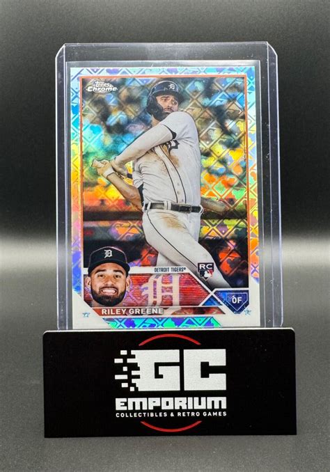 2023 Topps Chrome Logofractor RC 182 Riley Greene Tigers EBay