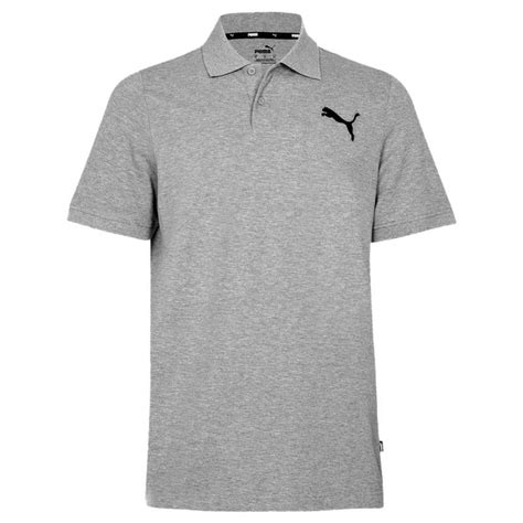 Polo Puma Essentials Piqué Gris Puma