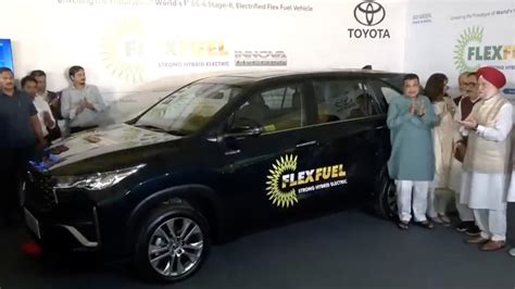 Toyota Innova HyCross Flex Fuel MPV World S First Launched By Nitin