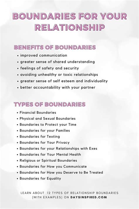 12 Boundaries To Set For A Healthy Relationship With Examples Days