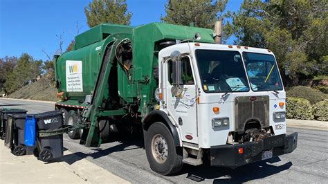 Waste Management Peterbilt 320 Amrep ASL Revving On Recycle YouTube