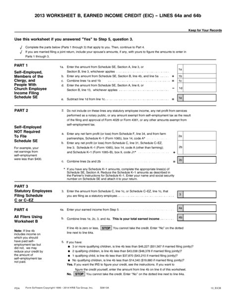 Ca Earned Income Tax Credit Worksheet