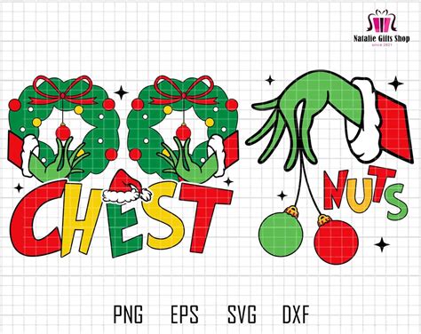 Chest Nuts Svg Funny Christmas Svg Jingle Balls Tinsel Tits Svg