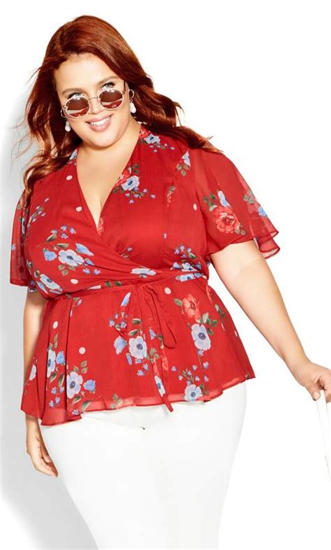 Plus Size Floral Tops Evans